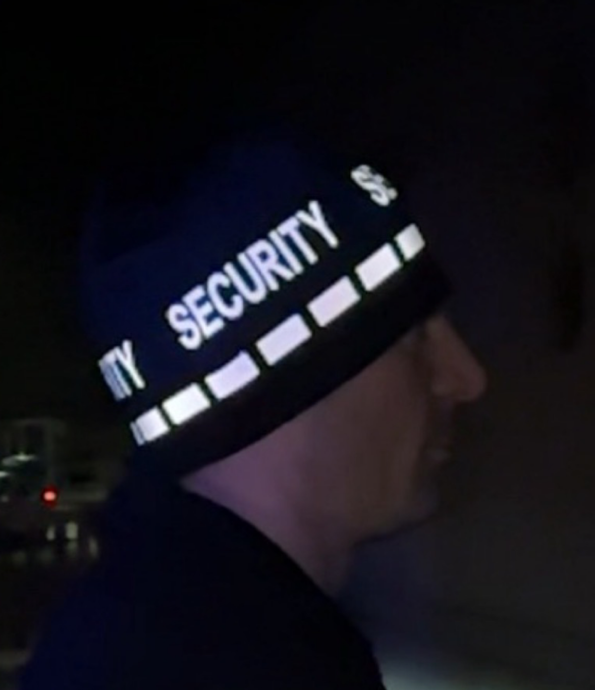 Reversible Beanie- Black SECURITY