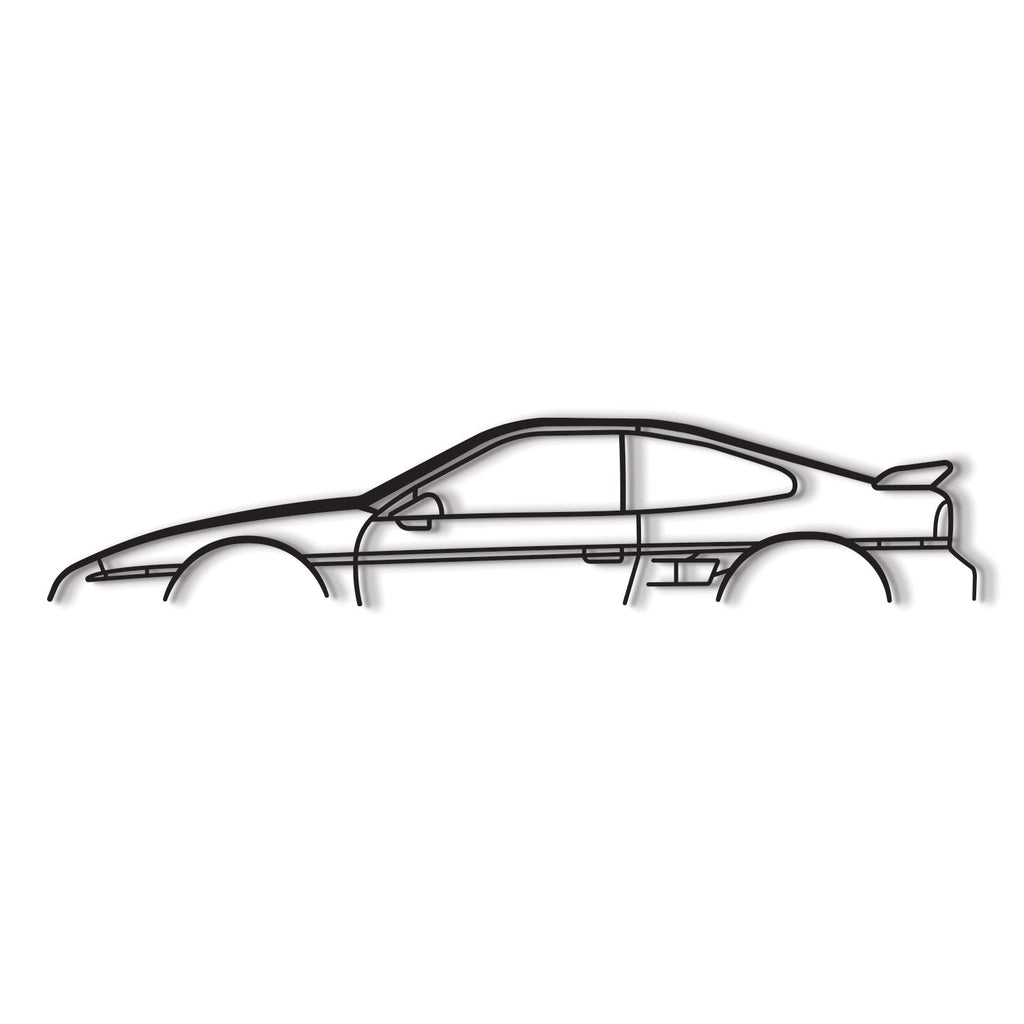 1987 Fiero Classic Metal Car Wall Art - MT0214