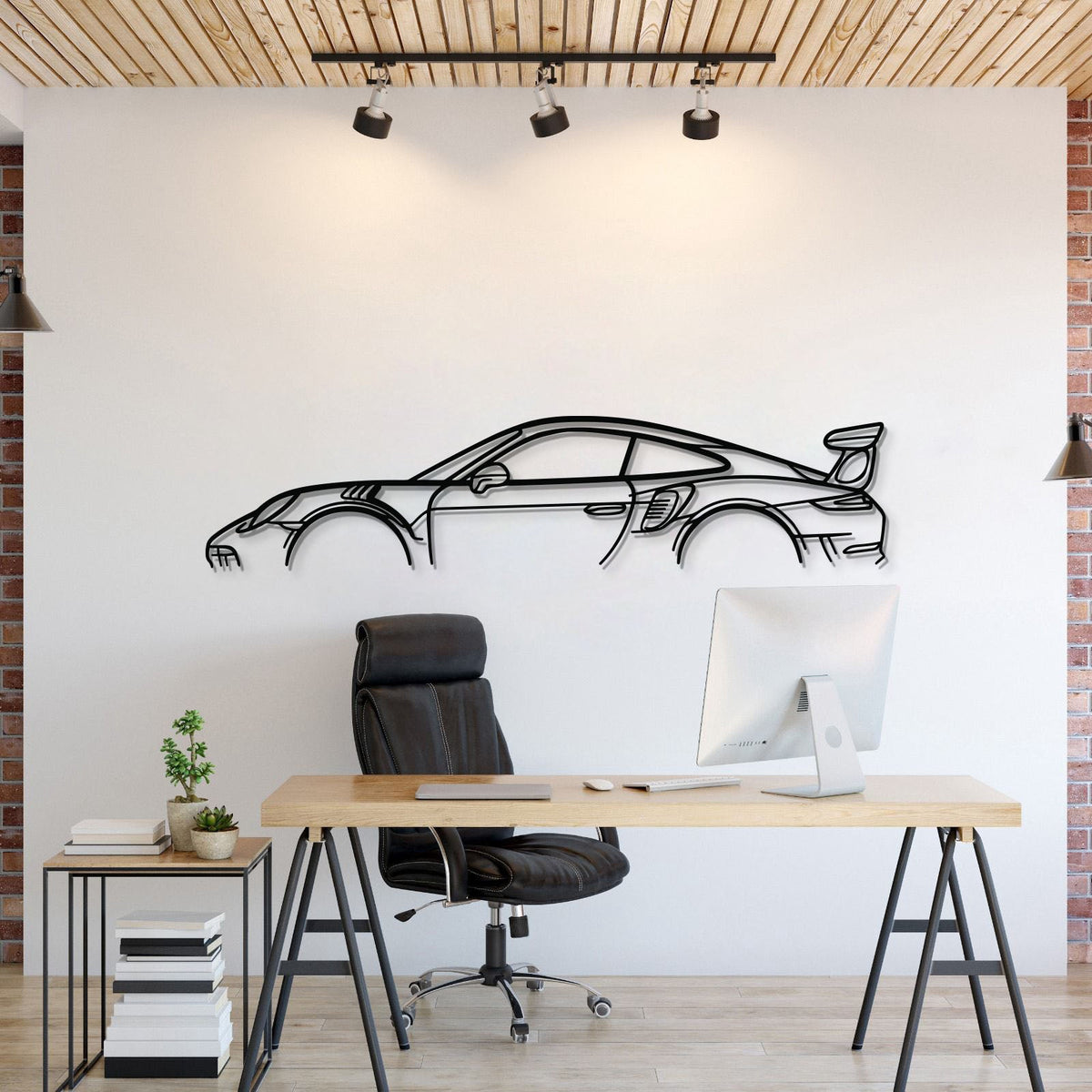911 GT3 RS Model 991 Metal Car Wall Art - MT0858