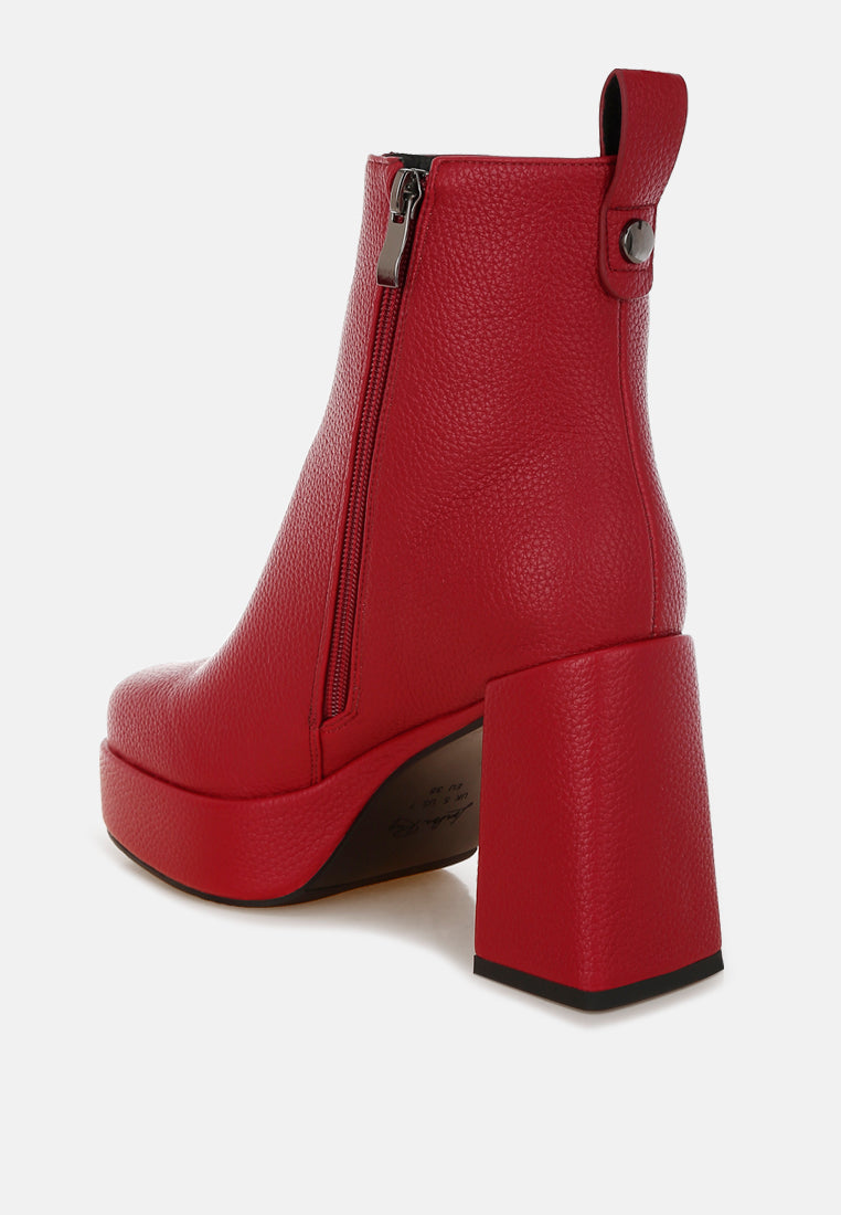 Poulin Faux Leather Chelsea Boots
