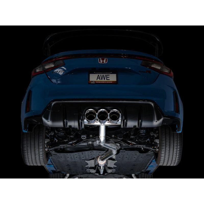 AWE Tuning 2023+ Honda Civic Type R FL5 Track Edition Exhaust w/ Triple Chrome Silver Tips