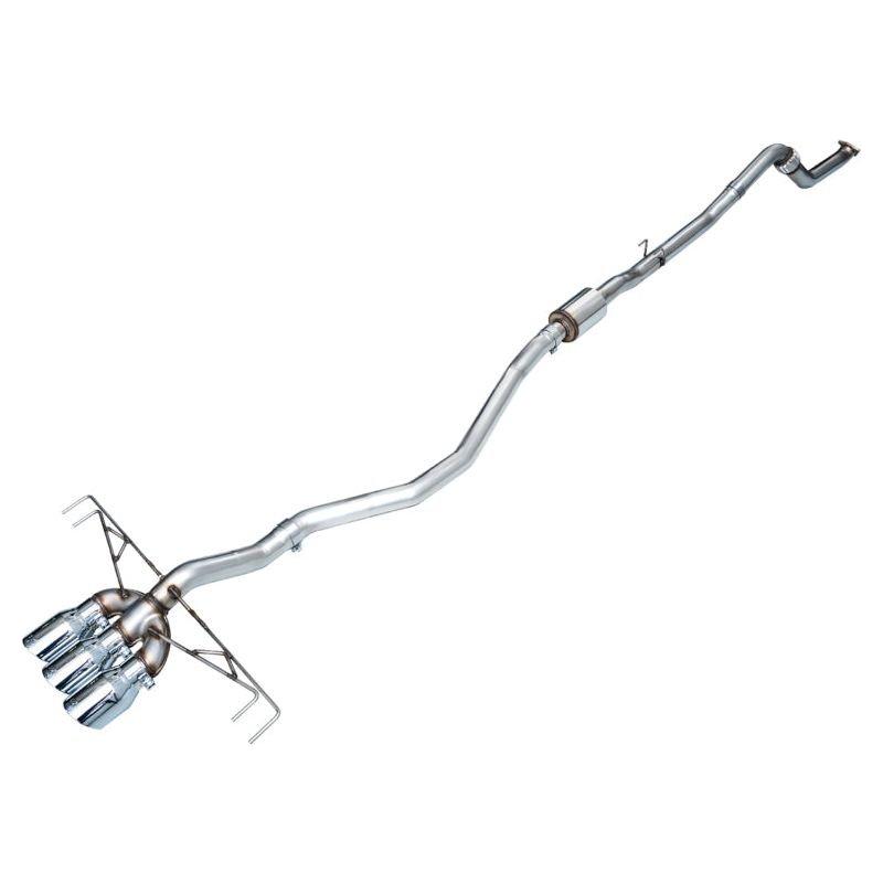 AWE Tuning 2023+ Honda Civic Type R FL5 Track Edition Exhaust w/ Triple Chrome Silver Tips