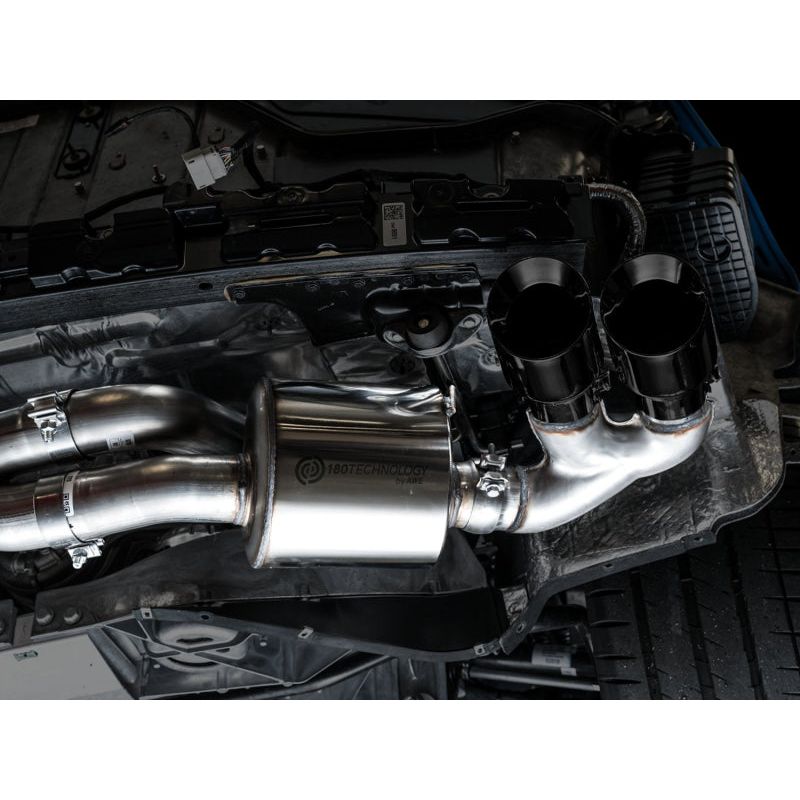 AWE Tuning 2020+ Chevrolet Corvette (C8) Touring Edition Exhaust - Quad Diamond Black Tips